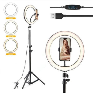 33 CM RING LIGHT AVEC TRÉPIED RÉGLABLE